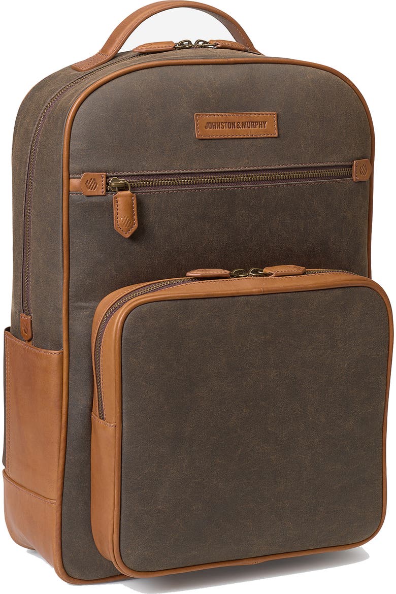 cotton canvas backpack leather The Territory Ahead Rust Hardware RRL Leather-Trim Canvas Backpack