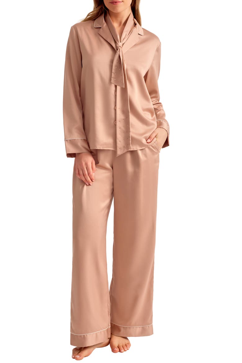 Golden Hour Pajama Set, Main, color, ROSE GOLD