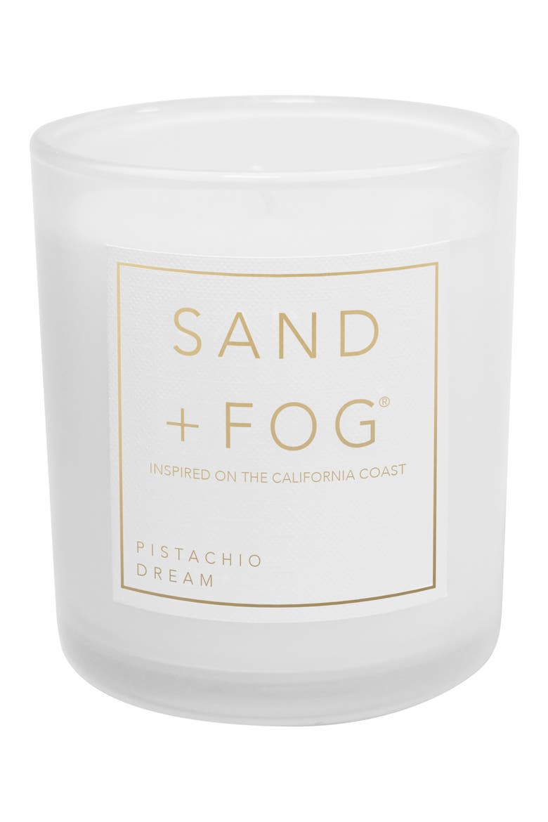 Pistachio Dream Scented Glass Jar Candle, Main, color, PISTACHIO DREAM