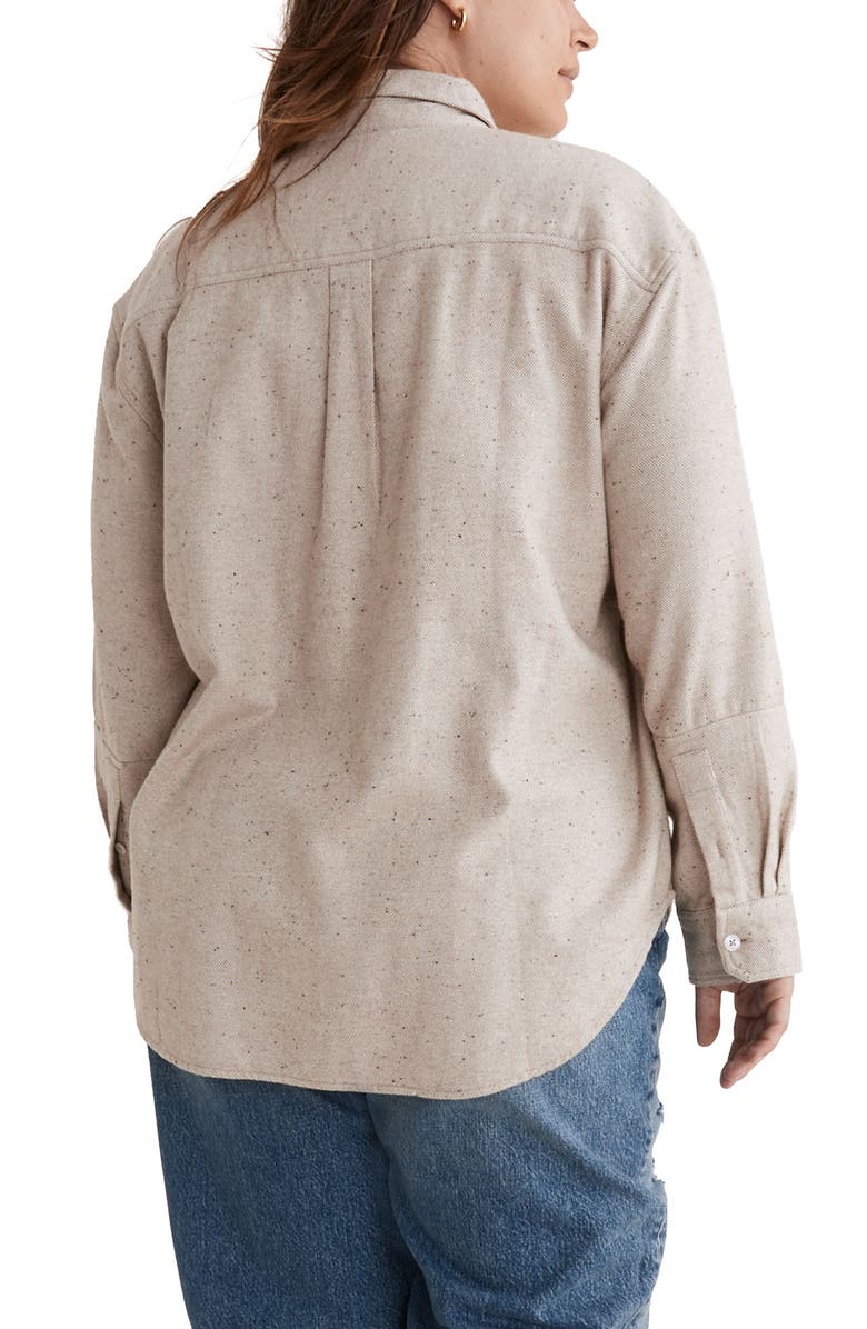 Madewell Donegal Flannel Kentwood Oversize Shirt Jacket, Alternate, color,