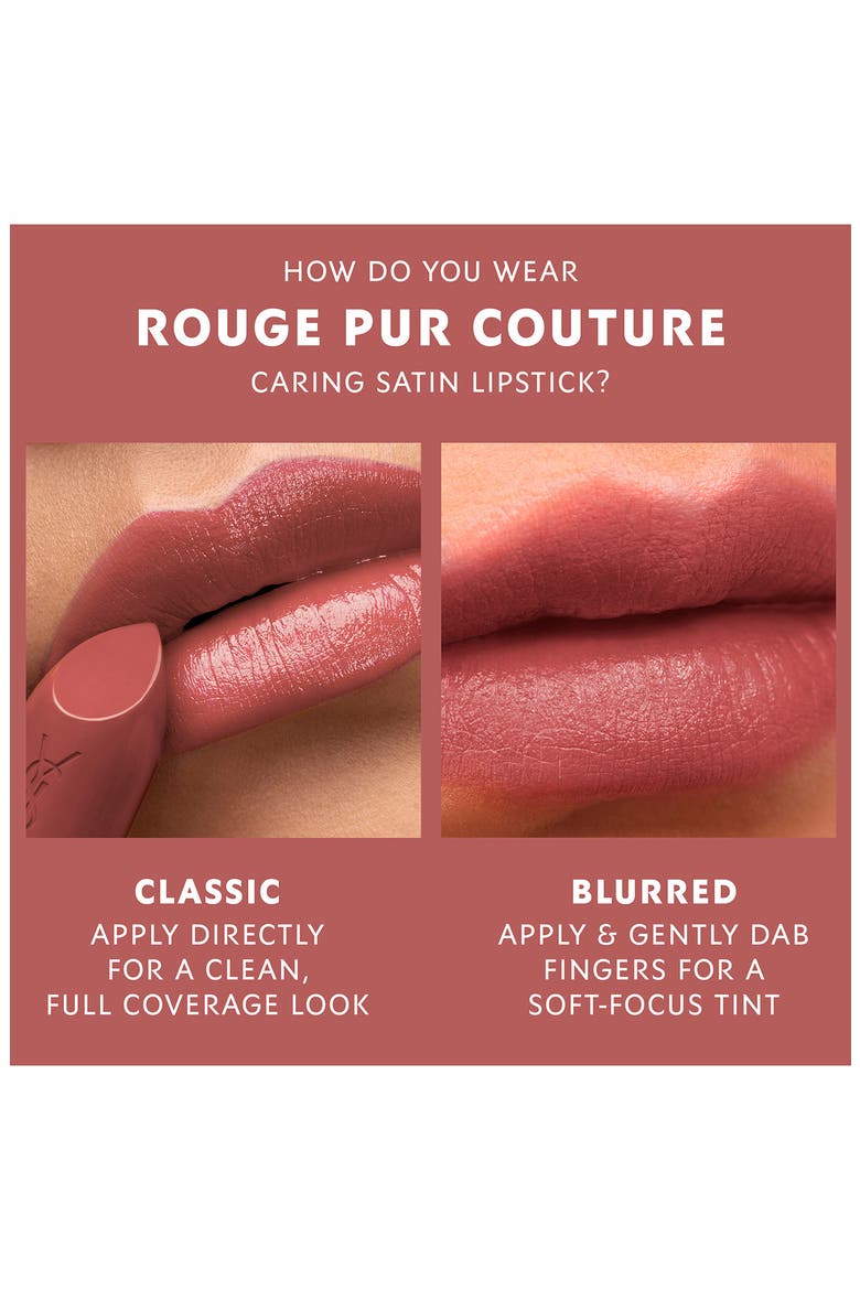 Rouge Pur Couture Caring Satin Lipstick with Ceramides, Alternate, color, N8 BLOUSE NU