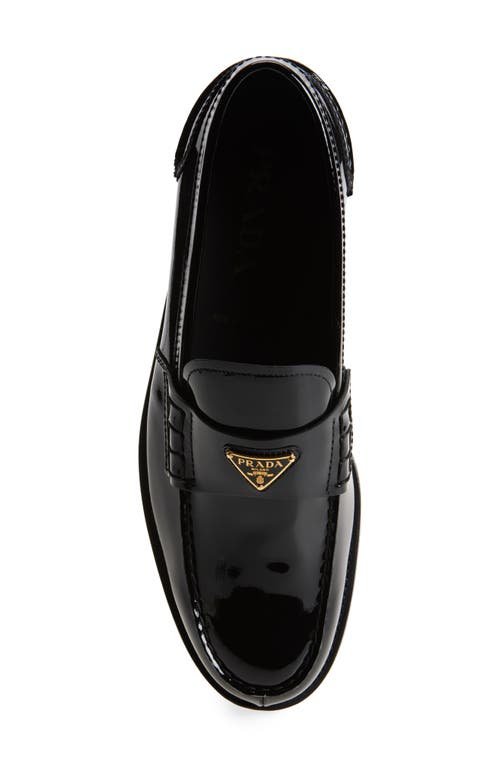 Prada Mocassini Penny Loafer In Nero