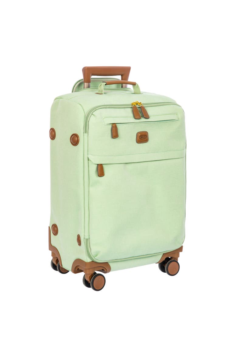 Volterra Softside 21" Carry On Spinner Luggage, Alternate, color, Green