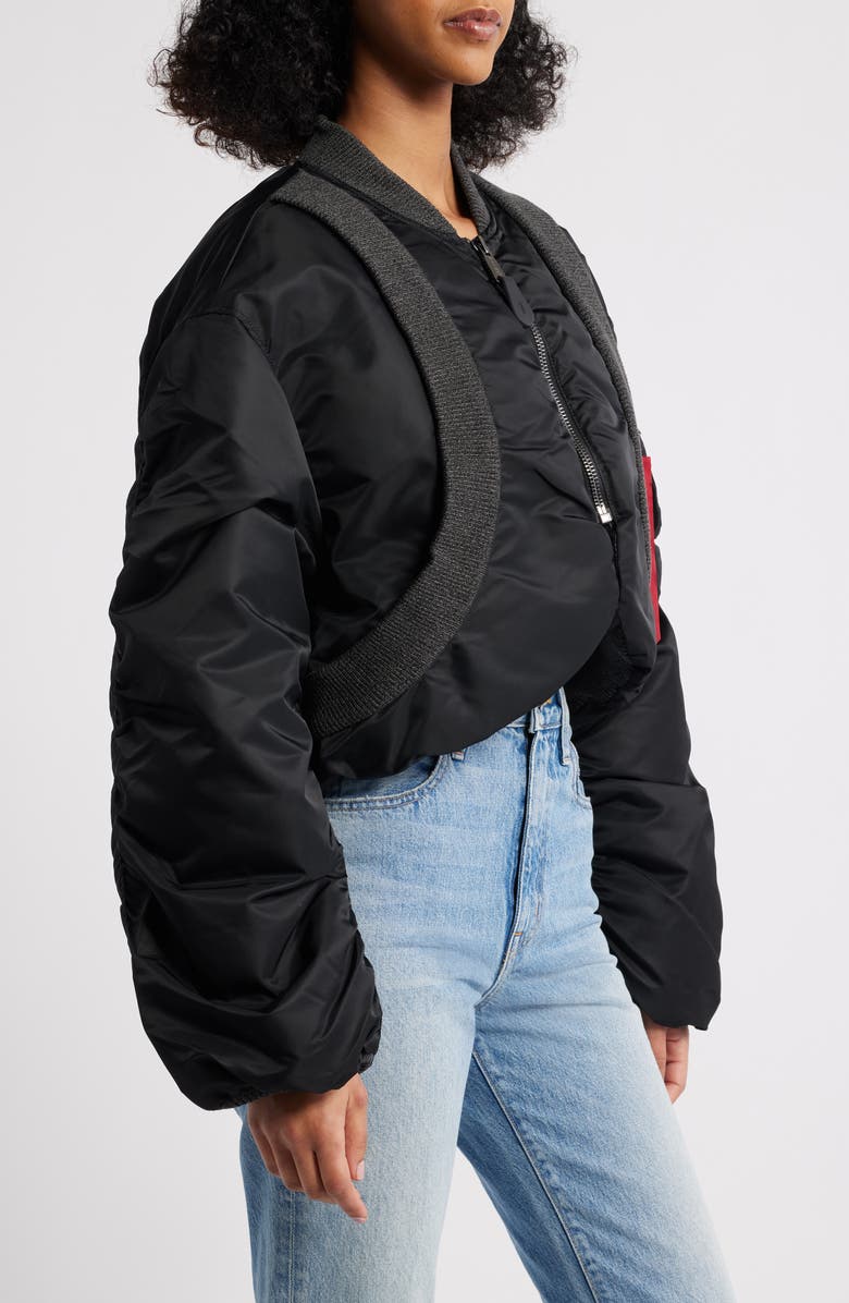 Alpha Industries MA-1 Flight Jacket, Alternate, color, Black