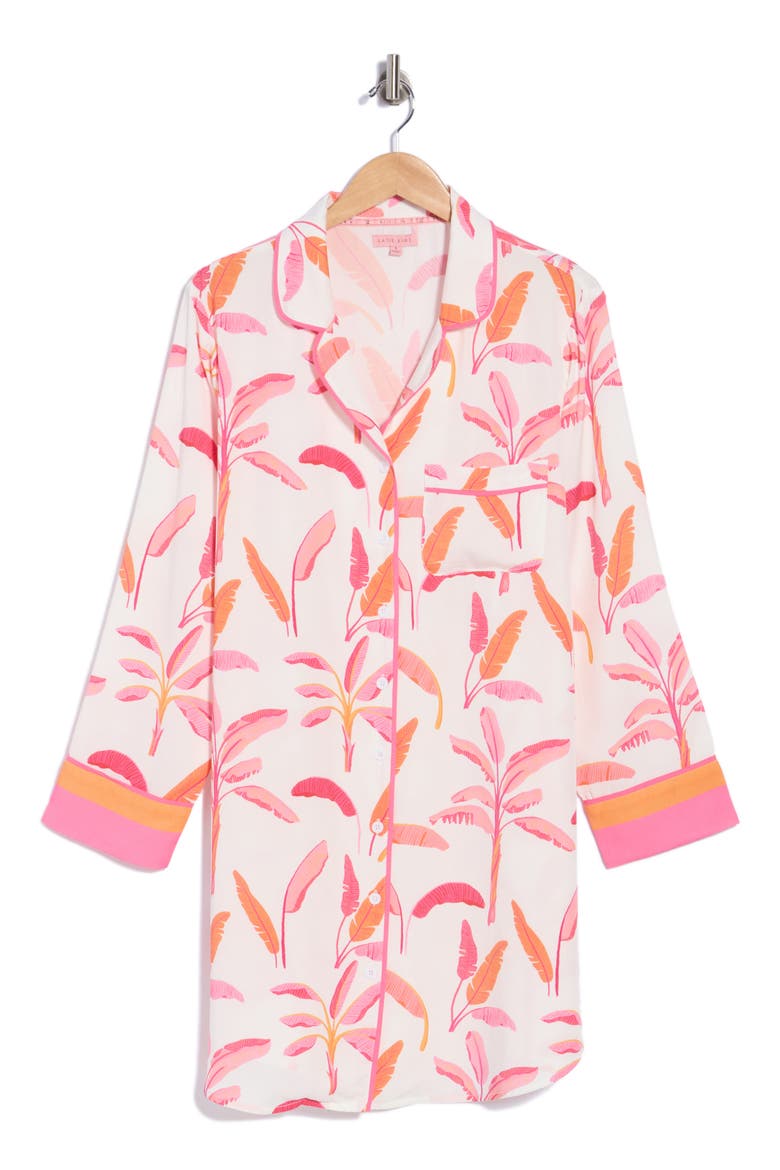 Tropicale Sleep Shirt, Main, color, PINK
