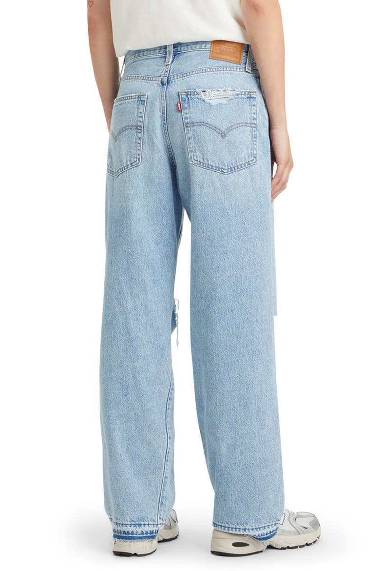 Ripped Baggy Dad Jeans, Alternate, color, BIN DAY