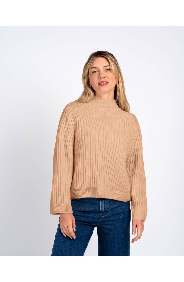 Kettlewell Maeve Rib Knit Sweater, Main, color, Sesame
