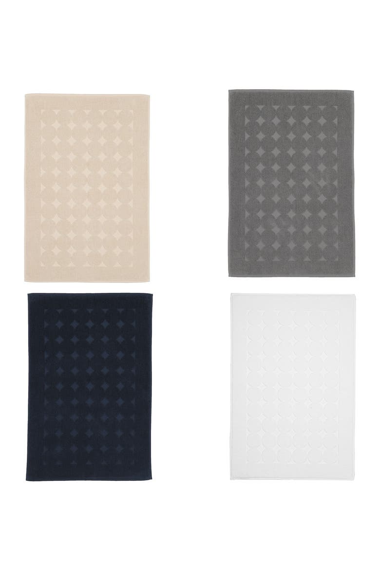 Sinemis Circle Bath Mat, Alternate, color, WHITE