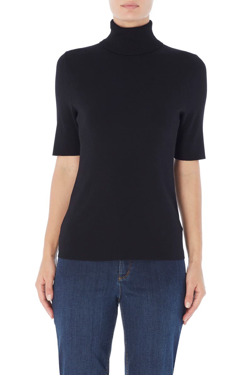 Jones New York Elbow Sleeve Turtleneck, Main, color,
