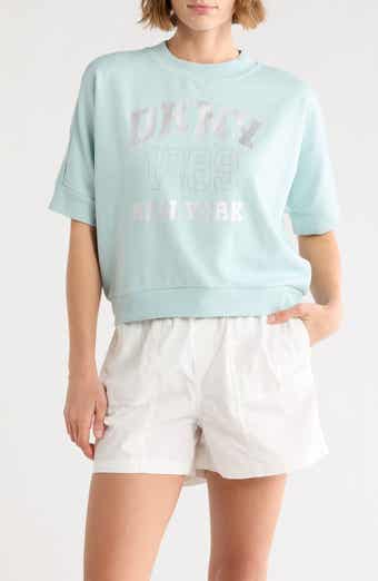 Rhinestone 1989 Logo Short Sleeve Crop Sweatshirt