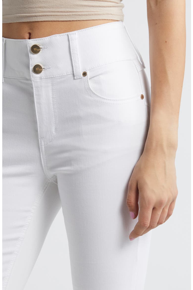 Fit & Lift High Waist Flare Jeans, Alternate, color, WHITE