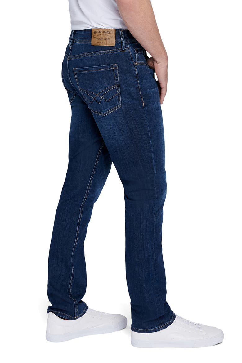 Slim Straight Leg Jeans, Alternate, color, PLUTO DARK