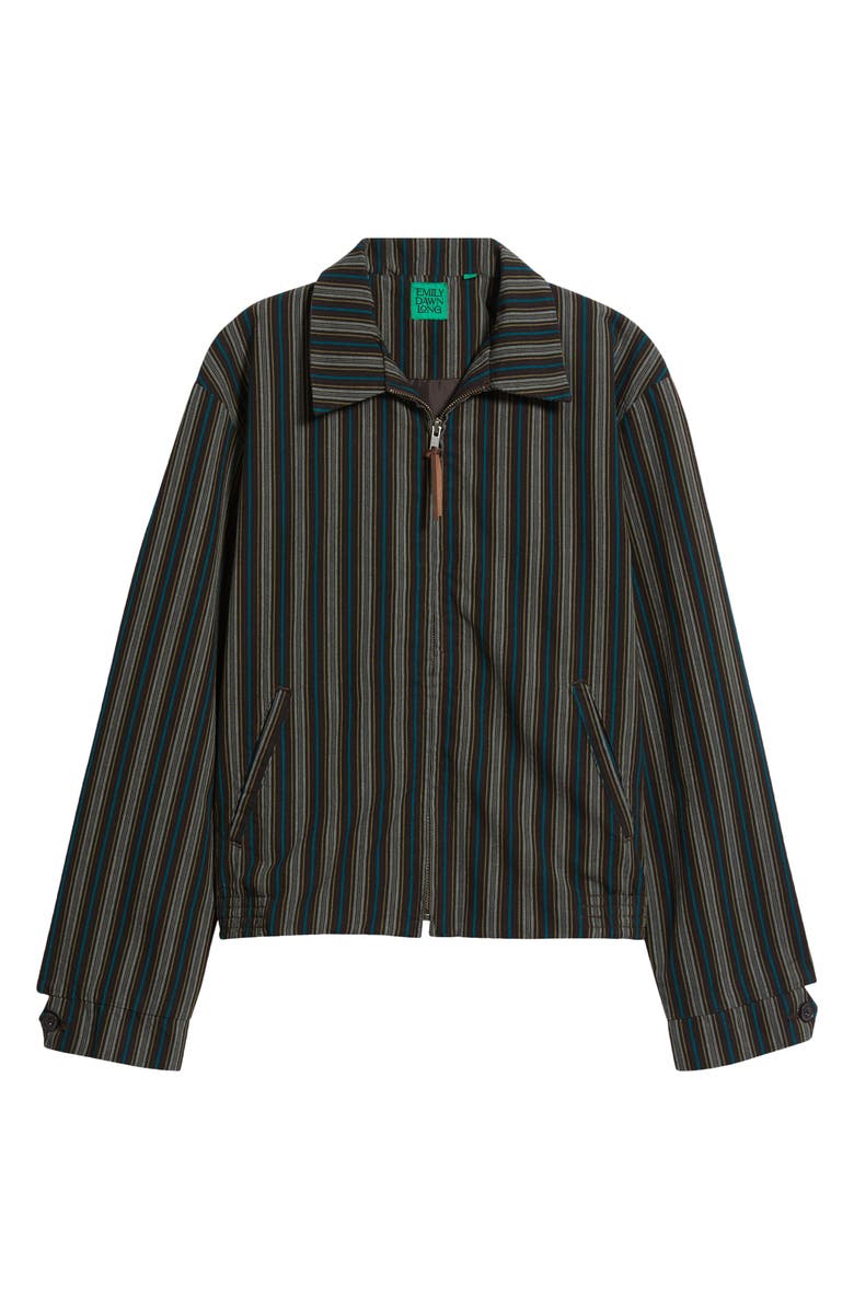 EMILY DAWN LONG Vandyke Jacquard Jacket, Alternate, color, Stripe Jacquard