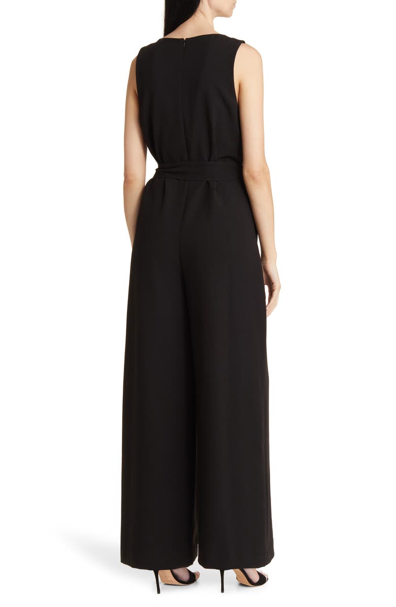 Nordstrom Tie Waist Wide Leg Sleeveless Jumpsuit, Alternate, color,