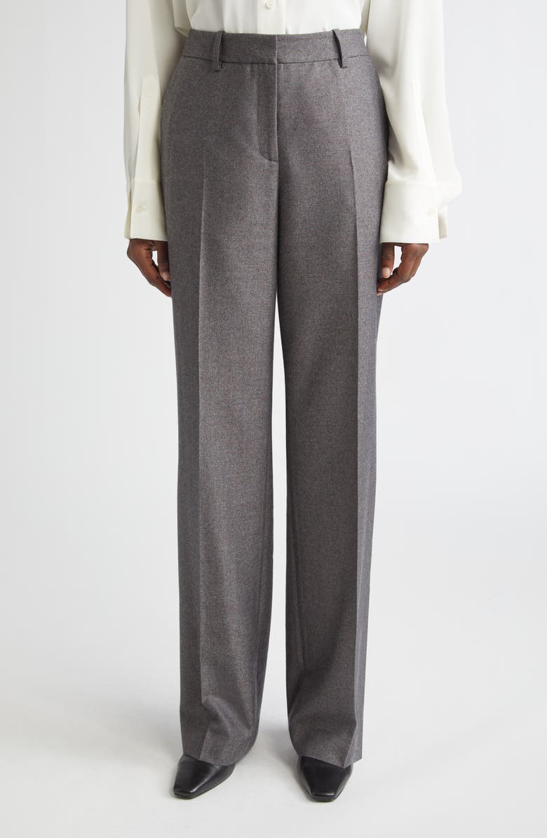 Lafayette 148 New York Gates Wide Leg Pants, Main, color, Cinder Multi