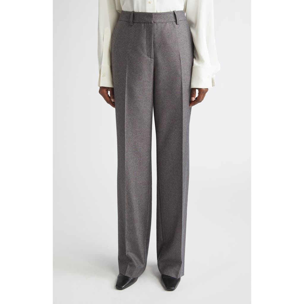 Lafayette 148 Pixelated Wool Twill Gates Pant In Gray