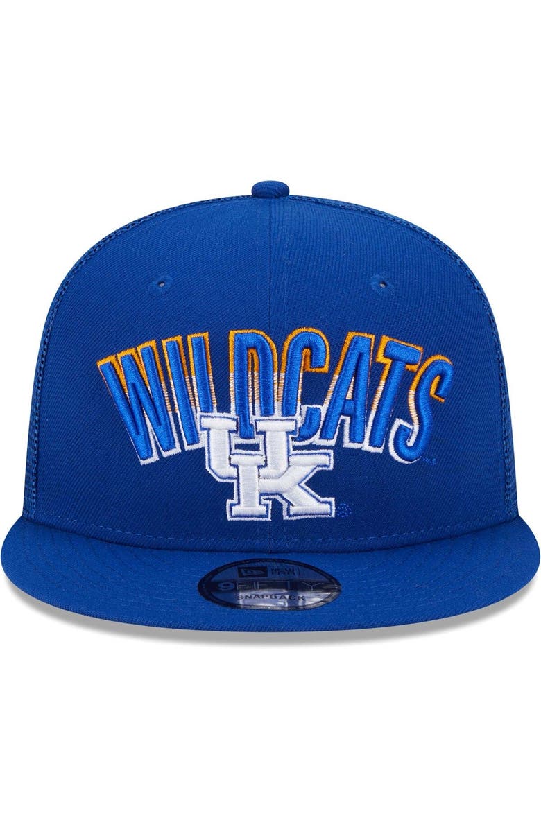 New Era Men's New Era Royal Kentucky Wildcats Grade Trucker 9FIFTY Snapback Hat, Alternate, color, Royal