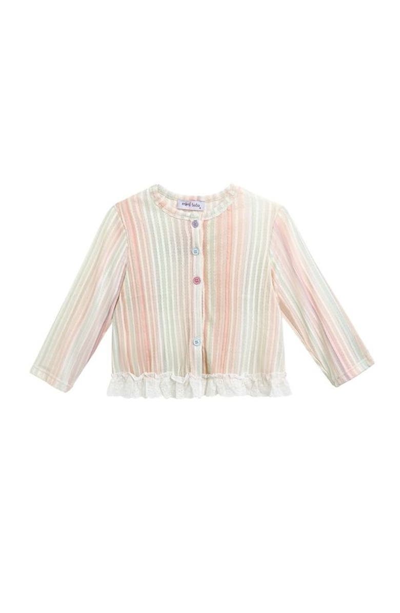 Mimi Tutu Multicolor Skort Cardigan Set, Alternate, color, Multicolor