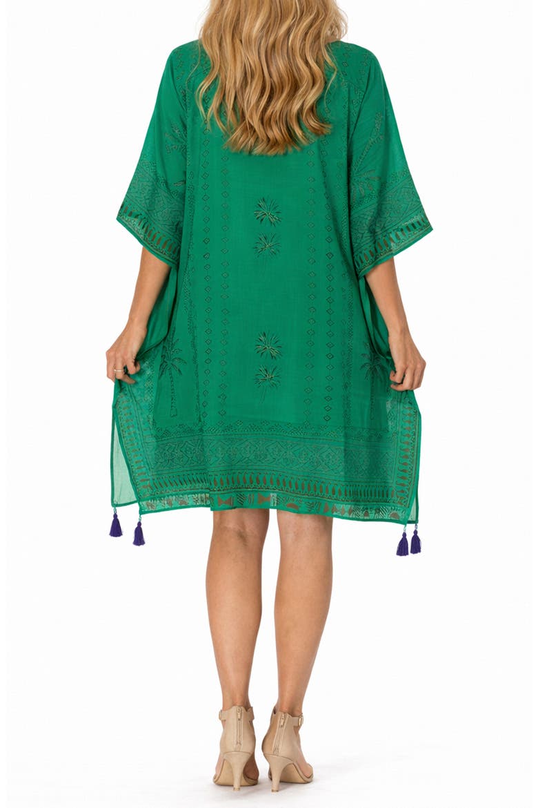 Short Caftan, Alternate, color, GREEN