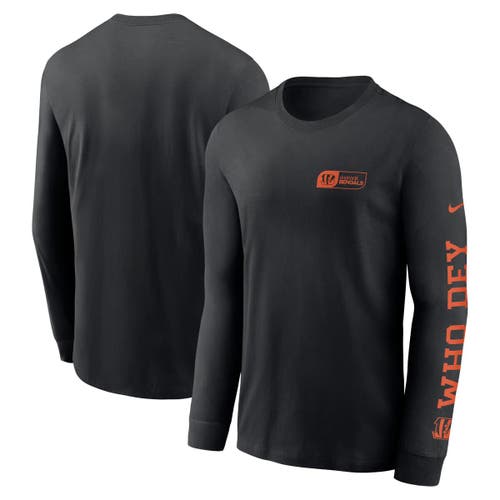 Nike Black Cincinnati Bengals All Out Long Sleeve T-shirt