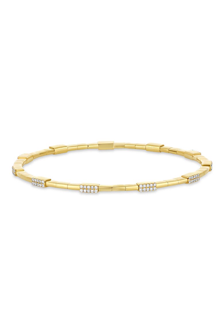18K Gold Bardot Diamond Stretch Bracelet, Alternate, color, 18K YELLOW GOLD