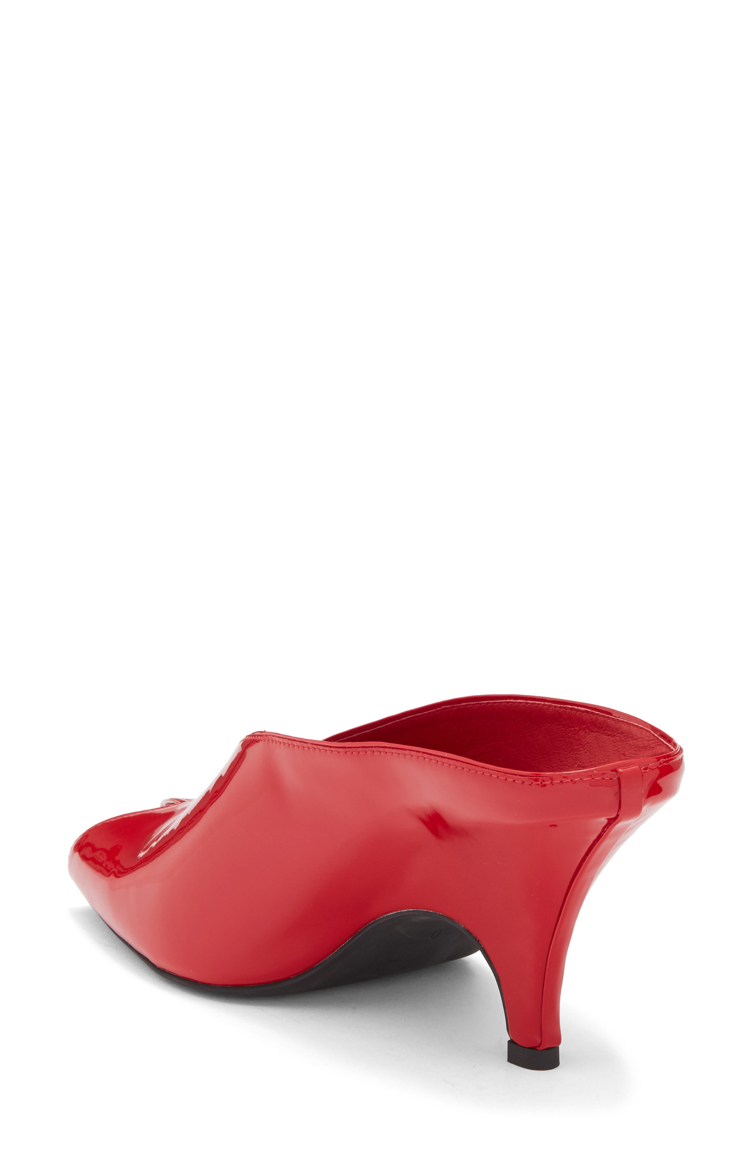 Parler Mule, Alternate, color, RED PATENT
