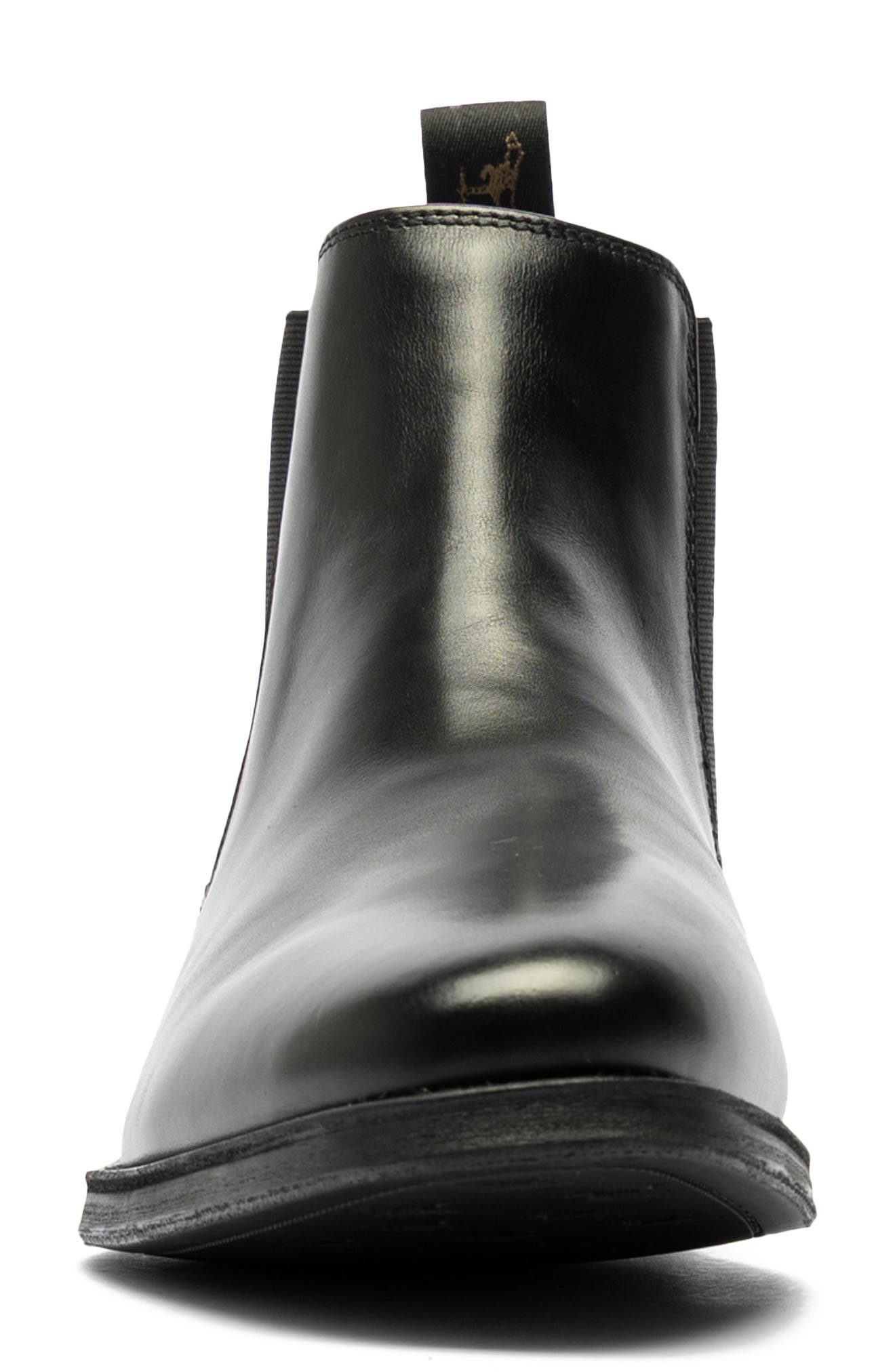 Russlands Leather Chelsea Boot, Alternate, color, NERO