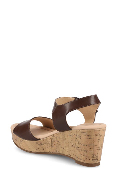 JOURNEE COLLECTION JOURNEE COLLECTION RANAE PLATFORM WEDGE CORK SANDAL 