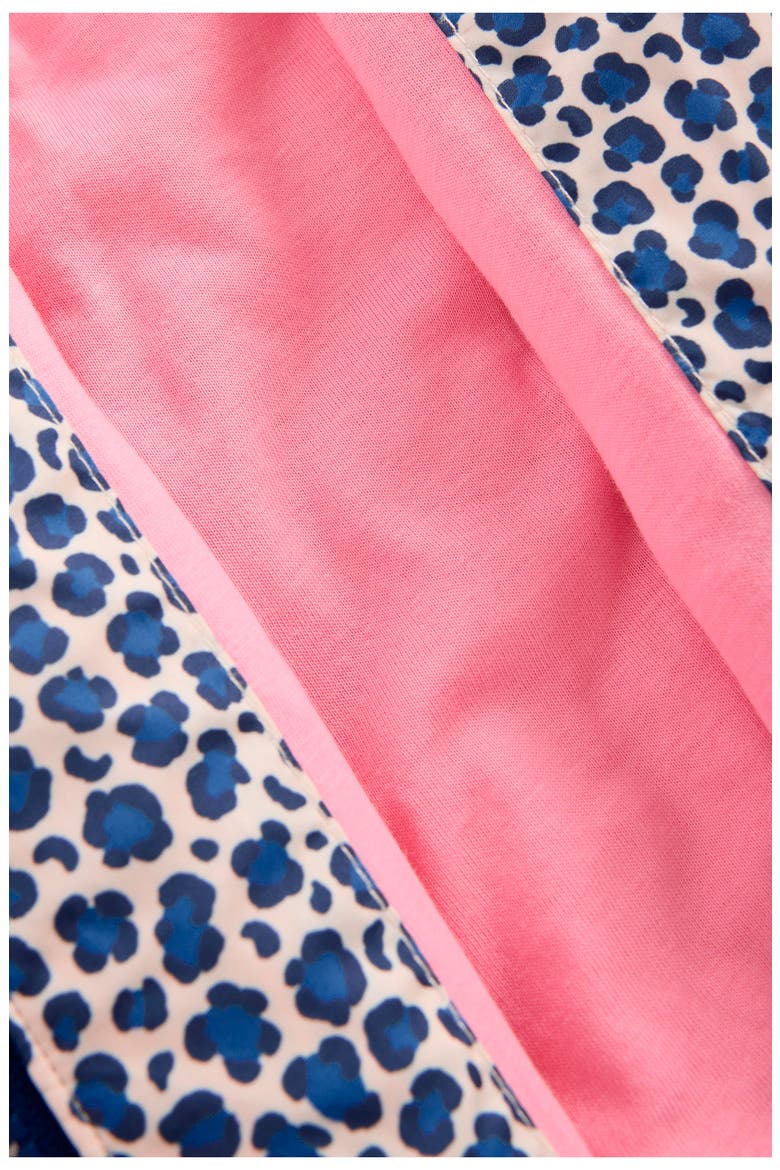 Kids' Quilted Bomber Jacket, Alternate, color, CALICO WHITE/ BLUE LEOPARD