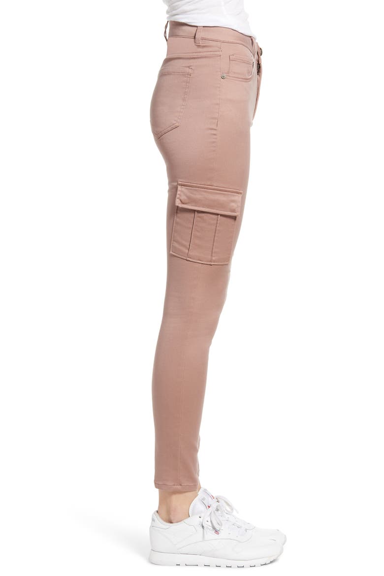 Cargo Utility Skinny Pants, Alternate, color, ROSEWOOD