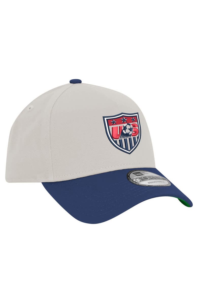 New Era Men's New Era  Khaki USMNT 1995 Retro Foam 9FORTY Adjustable Hat, Alternate, color, 