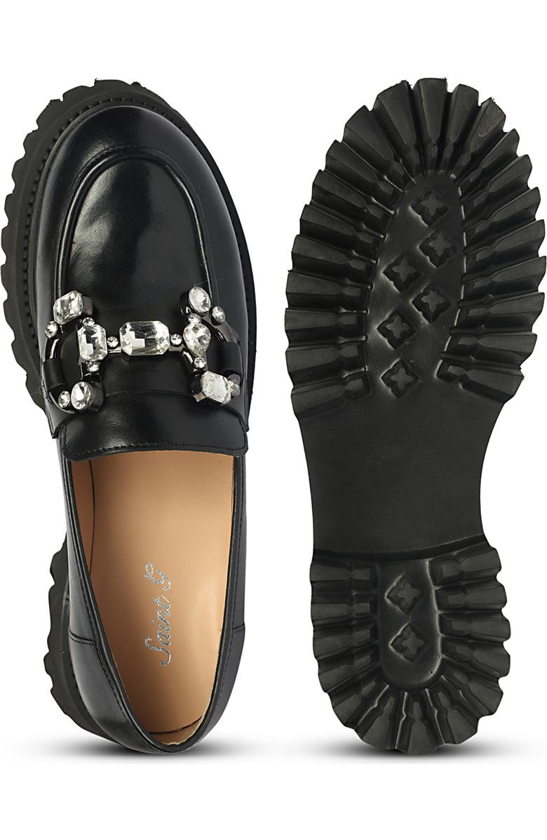 SAINT G Feri Platform Loafer, Alternate, color, Black