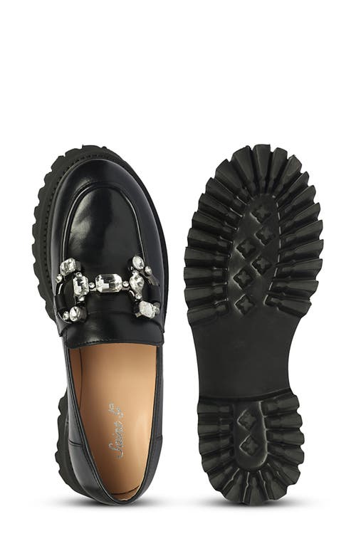 Saint G Feri Platform Loafer In Black