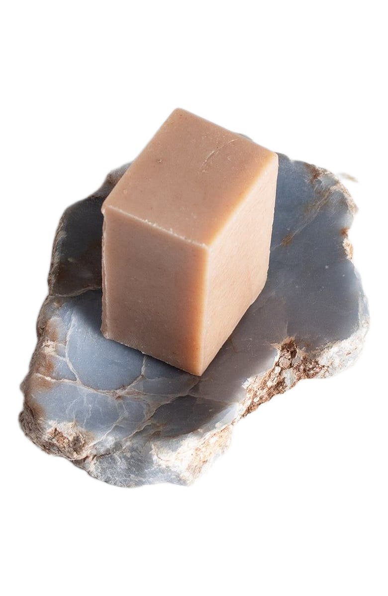 DAR PROYECTOS Organic Gemstone Catchall Dish 4" Angelite Blue, Alternate, color, 