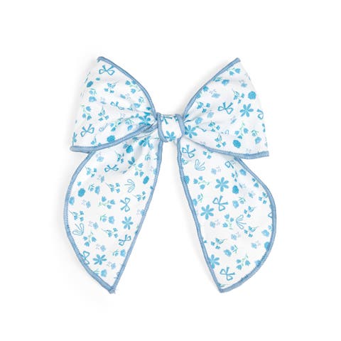 Sky Floral Bow Clip (Toddler & Little Kid)