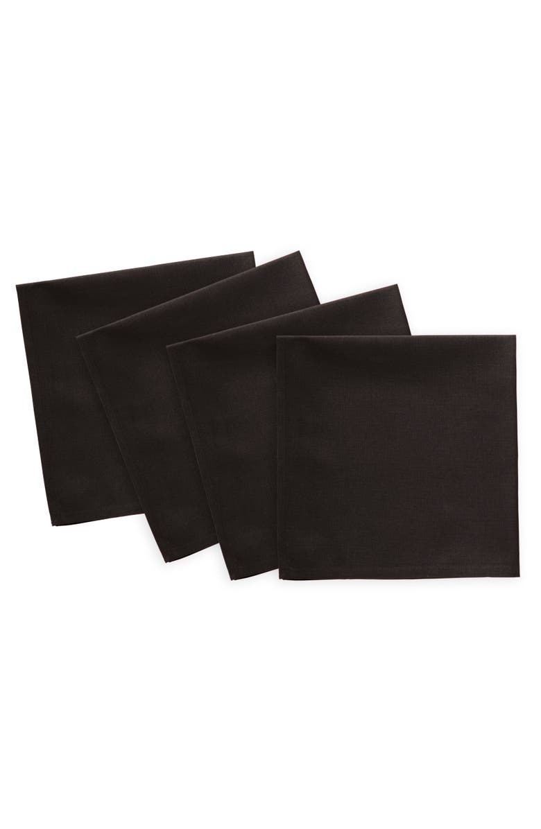 Solino Home Cotton Linen Dinner Napkins - Dru, 20" x 20", Main, color, 