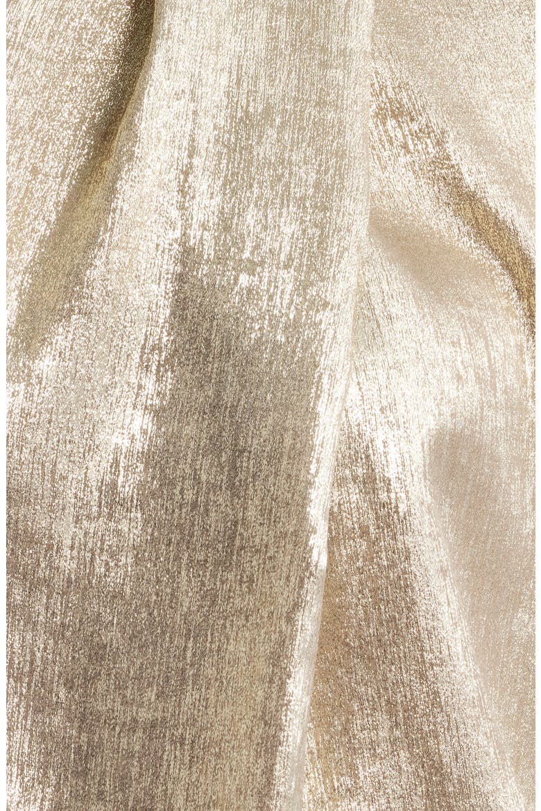 The Jaden Metallic Silk Blend Top, Alternate, color, METALLIC GOLD