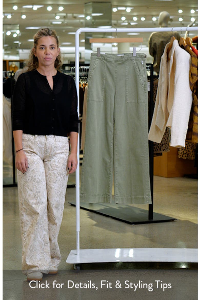 The Side Zip Ankle Wide Leg Jeans video