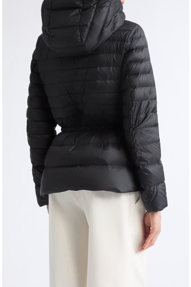 Raies Quilted Down Puffer Jacket, Alternate, color, BLACK