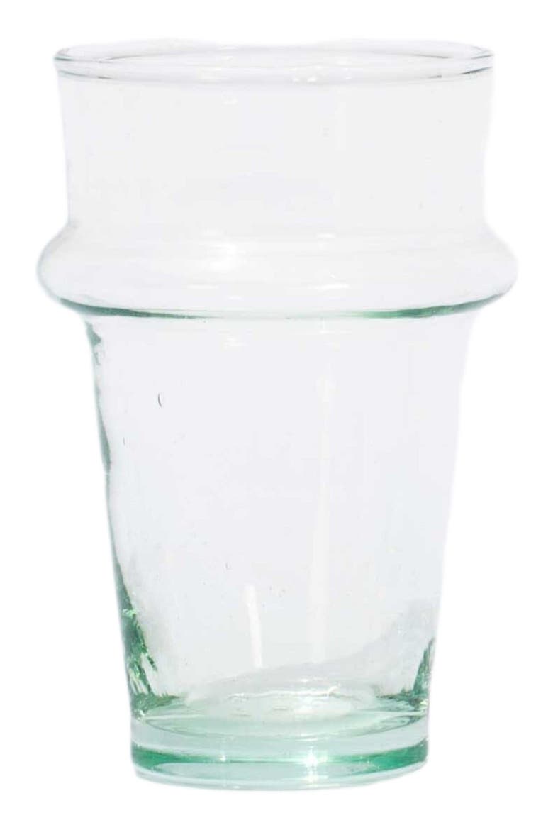 Set of 4 Beldi Recycled Glasses, Alternate, color, Clear