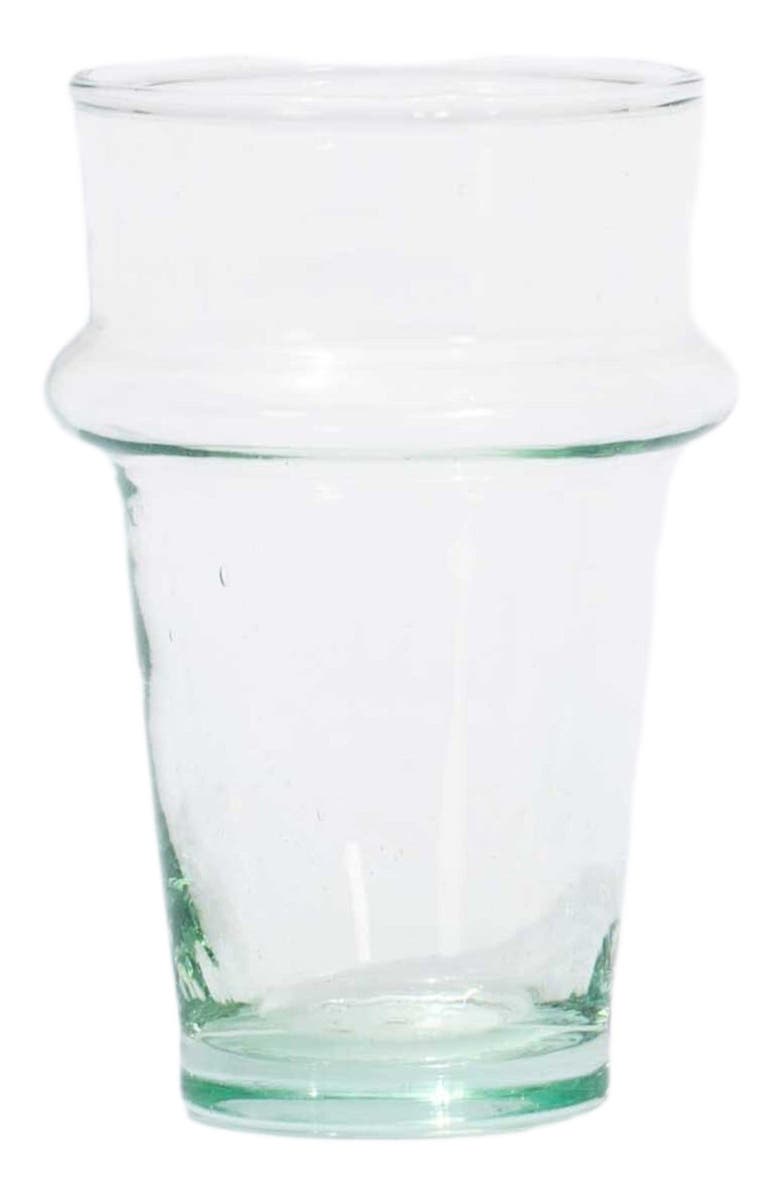 Alcantara Frederic Set of 4 Beldi Recycled Glasses, Main, color, Clear