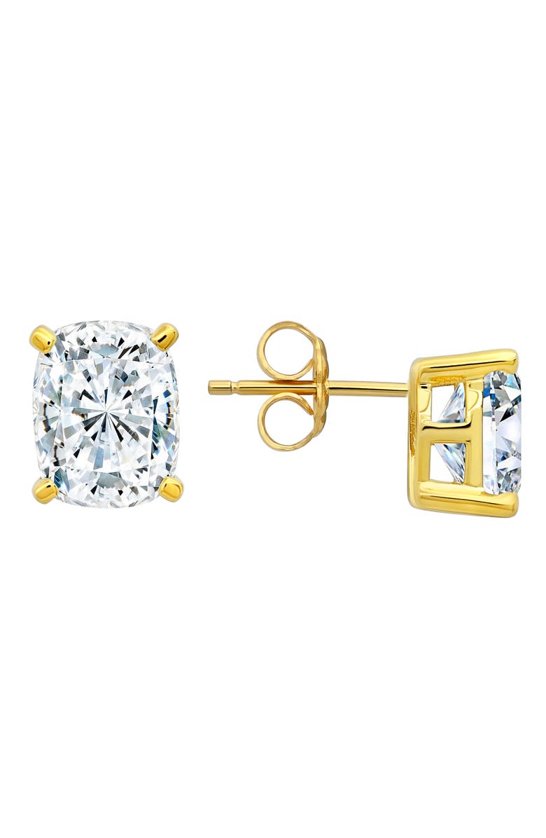 Crislu Cubic Zirconia Stud Earrings, Main, color, 18Kt Yellow Gold