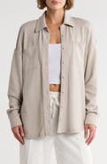 YOGALICIOUS Mirmar Washed Terry Shacket