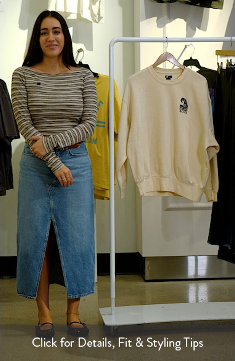 Sun Wave Livin' Kendal Graphic Sweatshirt, sales video thumbnail