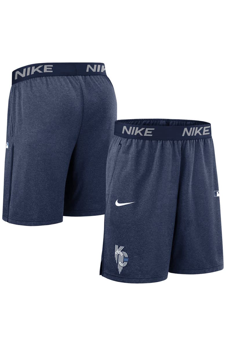 Nike Men's Nike  Navy Kansas City Royals Authentic Collection City Connect Performance Knit Shorts, Alternate, color, Navy