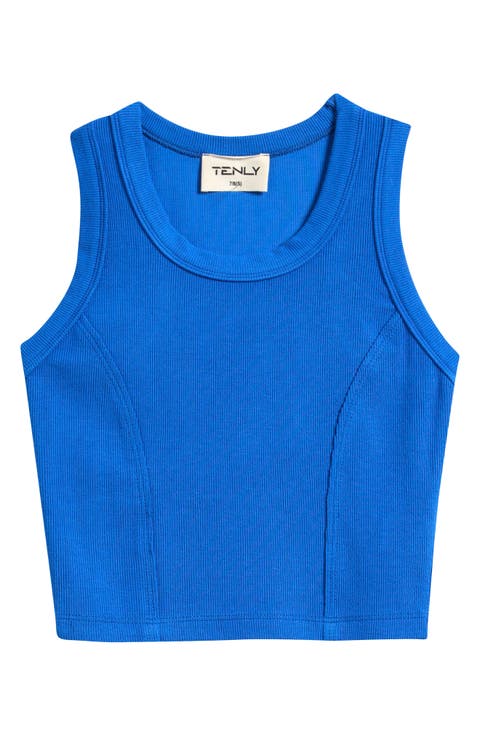 Kids' Raw Edge Rib Racerback Tank (Big Kid)