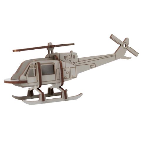 Woodlet Helicopter 3D Wooden Puzzle Kit, Ages 6+
