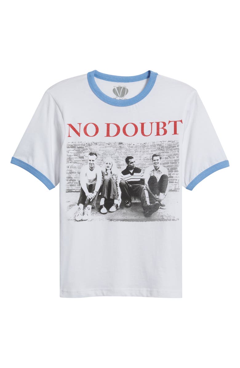 Merch Traffic No Doubt Vintage Wash Graphic T-Shirt, Alternate, color, White Light Blue
