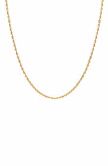 FUZION CREATIONS 14K Gold Rope Chain Necklace