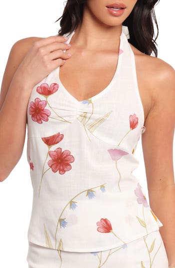 Petal And Pup Petal & Pup Fletch Halter Neck Top In Multi
